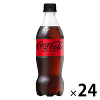 コカ・コーラ　ゼロ　500ml　1箱（24本入）（わけあり品）