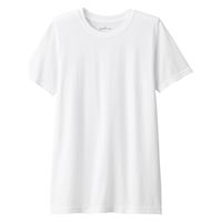 【メンズ】無印良品 あったか綿 クルーネック半袖Tシャツ 紳士 M 白 良品計画