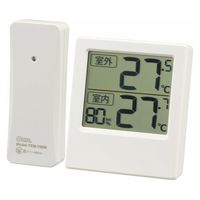 オーム電機 室外の気温が分かる温湿度計 08-1451 1個（直送品）