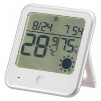オーム電機 温湿度計 インフルエンザ熱中症注意機能付き 08-1551 1個（直送品）