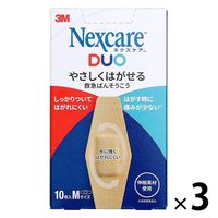 【アウトレット】【Goエシカル】ネクスケア DUO やさしくはがせる 救急ばんそうこう Mサイズ 1セット（10枚入×3箱） スリーエム ジャパン