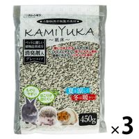 クリーンモフ 小動物用 KAMIYUKA～紙床～ 消臭剤入り 500g 3袋 シーズイシハラ