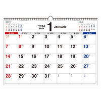 永岡書店 2024年 書き込み式シンプル カレンダー A3ヨコ 64388 1冊（直送品）