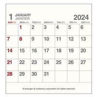 エトランジェディコスタリカ 【2024版】FL 卓上カレンダー 日曜始まり