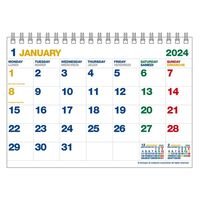 エトランジェディコスタリカ 【2024版】B6 卓上カレンダー 月曜始まり