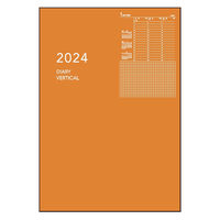 ダイゴー 【2024年版】アポイント ノートタイプ A5 週間バーチカル オレンジ E8155 1冊（直送品）