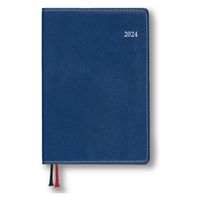 ダイゴー 【2024年版】アポイント 手帳サイズ 週間バーチカル ブルー E8434 1冊（直送品）