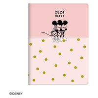 ダイゴー 【2024年版】ディズニー B6 ウィークリー クラシックミッキー＆ミニー ピンク E6188 1冊（直送品）