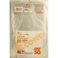日本サニパック E53エコノプラス45L 透明 4902393304535 1袋（50個）
