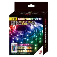 ピーナッツ・クラブ ＬＥＤイルミテープライト１．５Ｍ S03LT-001BK 1個（直送品）