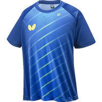 Butterfly（バタフライ） 卓球 Tシャツ ユニセックス エリスター10・Tシャツ M ブルー 46270 1枚（直送品）