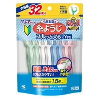 小林製薬 糸ようじスルッと入るタイプ Y字型 大容量 1個（32本入）デンタルフロス