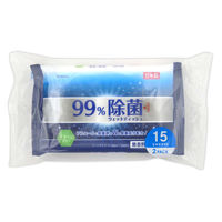 99％除菌ミニウエットティシュ 15枚×2個入 03-118 1箱（40個入） 協和紙工（直送品）