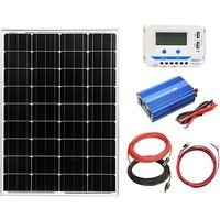 KAUSMEDIA 100W ソーラー500Wインバーター セット 100winvnob-500（直送品）