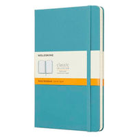 モレスキン クラシック ノートブック ハード ルールド(横罫) ラージ リーフブルー QP060B35 1冊（直送品）