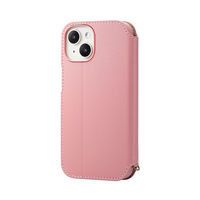 iPhone15 ケース レザー 手帳型 磁石 ピンク PM-A23APLFY2PN エレコム 1個（直送品）