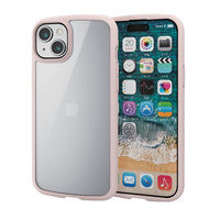 iPhone15 Plus ケース 衝撃吸収 フレームカラー ピンク PM-A23BTSLFCPN エレコム 1個（直送品）