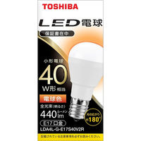 東芝 LED電球 ミニクリプトン形 E17 40W形 電球色 16-0670 1個（直送品）
