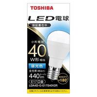 東芝 LED電球 ミニクリプトン形 E17 40W形 昼光色 16-0671 1個（直送品）