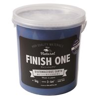 ワンウィル FINISH ONE 珪藻土 5kgネイビーブルー209309　1缶（直送品）
