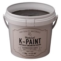 ワンウィル K-PAINT 珪藻土 1.5kg オフブラック209343　1缶（直送品）