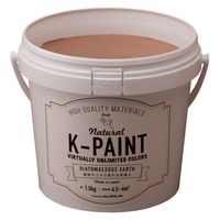 ワンウィル K-PAINT 珪藻土 1.5kg タンブラウン209346　1缶（直送品）