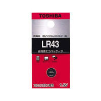 東芝 アルカリボタン電池 LR43 07-6202 1個（直送品）