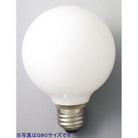 アサヒ 白熱球 ボール形 G80 E26 ホワイト 40W 110mm 16-4037 1個（直送品）