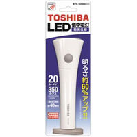 東芝 LED懐中電灯 単3形2本使用 KFL-32N(W) 17-4174 1個（直送品）