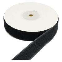 日本紐釦 ベルクロ面ファスナー 縫い付けタイプ 巾25mm 徳用5m巻 A（フック）