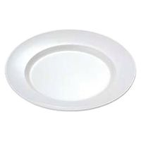 エンテック シンプル食器白 No.26AW 平皿リム型8吋 200 320018 1個（直送品）
