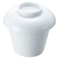 ヤマト陶磁器 白磁 蓋付スープ碗 464027 1個（直送品）