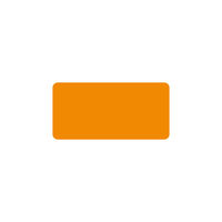 アクリル色物名札板　２５Ｘ５０　橙 AP-35-O 20個 共栄プラスチック（直送品）