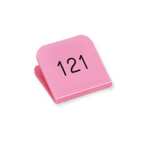 親子番号札角型　親のみ欠番　１０１～３桁 CT-3-6 10個 共栄プラスチック（直送品）