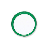 プラスチック丸型名札　グリーン MA-3-G 20個 共栄プラスチック（直送品）