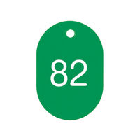 番号札（大）５１ー１００　緑 NO.16-51-G 1組 共栄プラスチック（直送品）