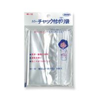 カラーチャック付ポリ袋　Ａ６ M-12 15パック 共栄プラスチック（直送品）