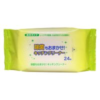 ウチダ 除菌もおまかせ！キッチンクリーナー24枚 000C0024 1箱（100個入）（直送品）