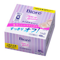 花王 ビオレ メイク落とし ふくだけコットン 詰替用 1個（46枚入）