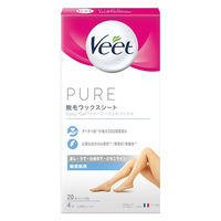 ヴィート Veet ピュア脱毛ワックスシート 敏感肌用 10組（20枚入） レキッドベンキーザー・ジャパン