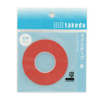 TTC ラインテープ 1.0mm 赤 25-1550 1セット（2個）