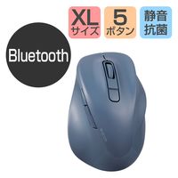 ワイヤレスマウス 無線 Bluetooth 静音 5ボタン XLサイズ ブルー M-XGXL30BBSKBU エレコム 1個（直送品）
