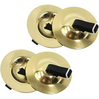KC キョーリツ フィンガーシンバル Brass Finger Cymbals OP-FSB01 (2組4枚セット)（直送品）