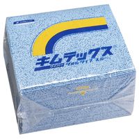 日本製紙クレシア 不織布ワイパー キムテックス/大箱単位 60732 タオルタイプ ブルー 1BOX(600枚)（直送品）