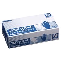 日本製紙クレシア プロテクガードグローブ/小箱単位 69321 ブルーニトリルグローブ Mサイズ100P 1セット(1000枚:100枚×10BOX)（直送品）