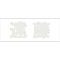 ハイロジック 表札用 切文字シール 「遠藤」