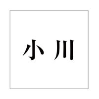 ハイロジック 表札用 切文字シール 「小川」