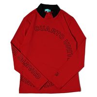 クアルトユナイテッド フェイク衿カットソー　RED　XL N5037 1点（直送品）