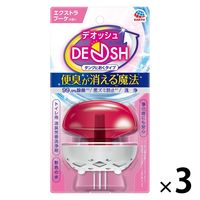 消臭剤 デオッシュ DEOSH タンクにおくタイプ 消臭芳香洗浄剤 エクストラブーケの香り 1セット（3個） アース製薬