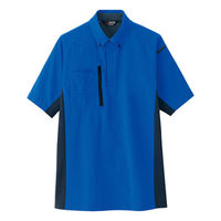 アイトス ウルトラストレッチ　半袖ポロシャツ　ブルー　M 10613 1枚（直送品）